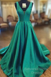 Green Color Semi Formal Prom Dress, Ball Gown, Evening Dress,Birthday Party Gown Long, Back To Schoold Party Gown